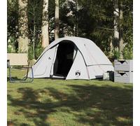 Tenda Familiare Cabina 6 Persone Bianca Tessuto Impermeabile