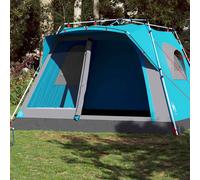 vidaXL Tenda Familiare Cabina 7 Persone Blu a Rilascio Rapido