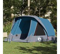 vidaXL Tenda Familiare Cabina per 6 Persone Blu Impermeabile