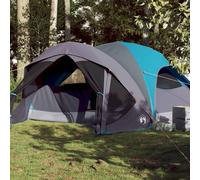 Tenda Familiare Cabina per 6 Persone Blu Impermeabile