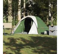 Tenda Familiare Cabina per 6 Persone Verde Impermeabile