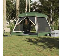 Tenda Familiare Cabina per 6 Persone Verde Impermeabile