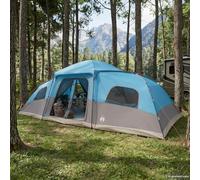 Tenda familiare per 18 persone, tenda da campeggio impermeabile con 3 stanze, verde