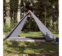 vidaXL Tenda Familiare Tipi 8 Persone Grigia e Arancione Impermeabile