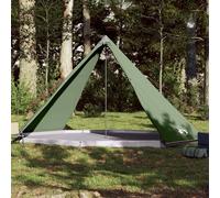 vidaXL Tenda Familiare Tipi per 8 Persone Verde Impermeabile