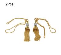 Tenda Fermatenda Cravatta Tenuta Dietro Camera Cena Nappa 2pcs Decorazione