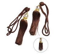 Tenda Fermatenda Cravatta Tenuta Dietro Camera da Letto Cena Nappa 1 Paio 2pcs