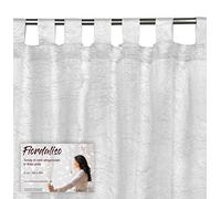 TENDA FIORDALISO in tinta unita BIANCO CM. 140X290 confezionata