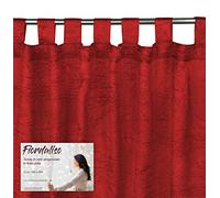 TENDA FIORDALISO in tinta unita BORDEAUX CM. 140X290 confezionata