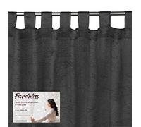 TENDA FIORDALISO in tinta unita NERO CM. 140X290 confezionata
