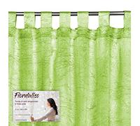 TENDA FIORDALISO in tinta unita VERDE CM. 140X290 confezionata