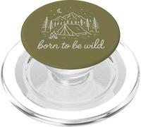 Tenda Foresta Montagna Stelle Luna Campeggio Natura Wilderness PopSockets PopGrip per MagSafe