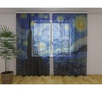 Tenda fotografica Notte Stellata | Set 2 tende da L 90 x H 160 cm, Semi-filtrante