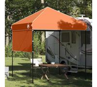 vidaXL Tenda Gazebo Arancione 194 x 194 x 251 cm Tessuto, Tenda a baldacchino Regolabile, Leggera e Moderna, Shelter Impermeabile per Eventi, Feste, Giardino e terrazza