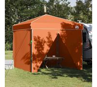 vidaXL Tenda da Esterno Arancione 250 x 250 cm, con tettuccio in Tessuto Oxford. Ha Una Struttura Resistente ed è Perfetta per Feste, Offre Ombra per Giardino e Patio. Viene fornita con Una Borsa da