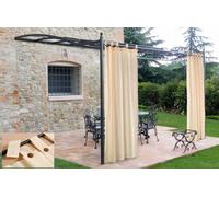 TENDA GAZEBO CON BRETELLE CON BOTTONI CM.160X270 COLORE PANNA