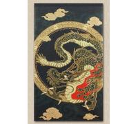 Tenda giapponese Noren drago oro lama 85 x 150 cm MADE IN JAPAN