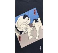 Tenda Giapponese Noren Kabuki Ukiyo-e Toyokuni Sumo 85 X 150 Cm Giappone