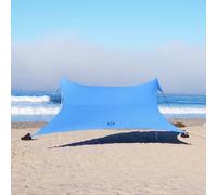 Tenda gigante della spiaggia di Neso Tents, alta 2,5 metri, 3,4 m (11 piedi) x 3,4 m (11 piedi), angoli rinforzati e tasca più fresca (blu pervinca)