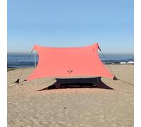 Tenda gigante della spiaggia di Neso Tents, alta 2,5 metri, 3,4 m (11 piedi) x 3,4 m (11 piedi), angoli rinforzati e tasca più fresca (Corallo)