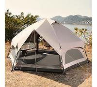 Tenda glamping impermeabile per yurte, grande, portatile, cabina istantanea per 4-8 persone, doppio strato, 4 stagioni, per adulti