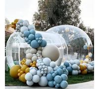 Tenda gonfiabile a bolle, Tenda a bolle gonfiabile con ventilatore a cupola a tunnel for campeggio, osservazione delle stelle, all'aperto, trasparente, 4 m/5 m/6 m(C,4M)