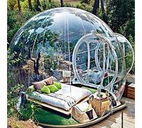 Tenda gonfiabile a bolle, Tenda gonfiabile a bolle in PVC trasparente da 4 m/5 m con ventilatore for campeggio all'aperto e al chiuso(B,4M)