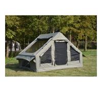 Tenda Gonfiabile con Stove Jack per 4-6 persone, montaggio rapido, cotone 300D, impermeabile PU3000 mm, per campeggio e glamping