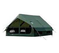 Tenda gonfiabile da campeggio con pompa manuale, facile da montare, impermeabile, antivento, per esterni, tenda gonfiabile, 6-10 persone, glamping Oxford, tenda ad aria, casa-cabina (Verde/ 6-10 Pers
