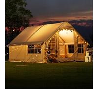 Tenda Gonfiabile Glamping Tenda Con Pompa, 4 Stagioni Tende Gonfiabili Da Campeggio Grandi Per 4 6 8 Persone, Veloce Da Pop-up Tenda Campeggio Gonfiabile Famiglie