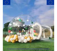 Tenda gonfiabile trasparente per casa delle bolle, installazione rapida con ventilatore, sfondo fotografico per feste, festival essenziale blower