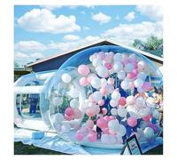 Tenda gonfiabile trasparente, Tenda Gonfiabile Bubble House Trasparente Tunnel Singolo Bubble House Cupola Capanna da Campeggio con Ventilatore for Interni Esterni Cortile Domestico Tenda da Campeggio