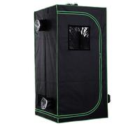 Tenda Idroponica In Oxford 600d Con 5 Prese D'aria Regolabili E Finestra, Serra Idroponica Per Coltivazione Con Foro Per Cavi Da Interno, 80x80x160 C