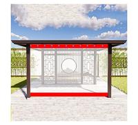 Tenda impermeabile in PVC per autolavaggio con occhielli resistenti alla ruggine, ripara dalla pioggia di emergenza per gazebo, patio, uso esterno (1,8 x 2 m)