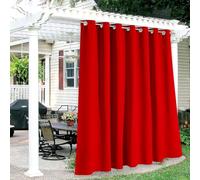 Tenda impermeabile per esterni con occhielli, 1 pezzo, resistente alle intemperie, per padiglione e terrazza, colore rosso, 132 x 248 cm, ideale per decorazione patio