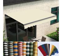 Tenda impermeabile retrattile di ricambio, resistente ai raggi UV, per porte e finestre, copertura isolante antipioggia, per crema solare e neve, 3 x 2,5 m