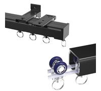 Tenda in alluminio1 con tappi terminali e kit di montaggio, perfetta per divisori per camper, lunghezza 380 cm, soluzione elegante per la decorazione di casa e camper