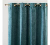 Tenda in ciniglia di velluto con occhielli, Calda Blu 135 x 250 cm