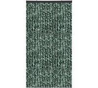 Tenda in ciniglia, zanzariera per l'estate, extra larga, 140 x 220 cm, colore: verde scuro, bianco