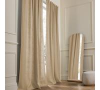 Tenda in lino con fodera, linguette a scomparsa, Private Beige 140 x 220 cm