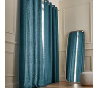 Tenda in lino con occhielli, Private Blu 140 x 260 cm