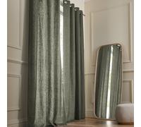 Tenda in lino con occhielli, Private Verde 140 x 180 cm
