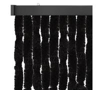 Tenda in ratina 120 x 220 cm Unistreifen Schwarz