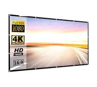 Tenda in stoffa for schermo for proiettore semplice e portatile, 84 pollici, 16:9, facile da montare, for viaggi, ufficio, home theater, chiesa