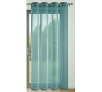 Tenda in tinta unita, con 8 occhielli, 140 x 240 cm, colore blu anatra, luminosa e decorativa, per proteggere gli sguardi esterni