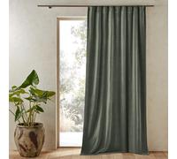 Tenda in velluto stone washed, Nyodhi Verde 140 x 260 cm
