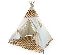 Tenda Indiani Bambini - Tenda Teepee Bambini - Con Pavimento e Finestra - Teepee per Casa e Giardino (Colorato)