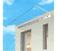 Tenda invisibile in policarbonato per porta d'ingresso, impermeabile e resistente ai raggi UV, per porta d'ingresso, balcone, 40/50 cm, migliora la protezione e lo stile della tua casa