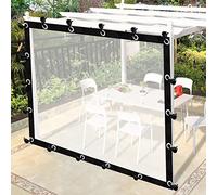 Tenda isolante personalizzabile per esterni, trasparente, impermeabile, con occhielli resistenti alla ruggine, pannello laterale perfetto per tenda (2,5 x 3,5 m)