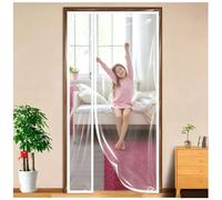 Tenda isolante termica trasparente per porte interne W175xH185cm Bianco | Isolamento e trasparenza per migliorare il comfort senza rendere l'ambiente buio.